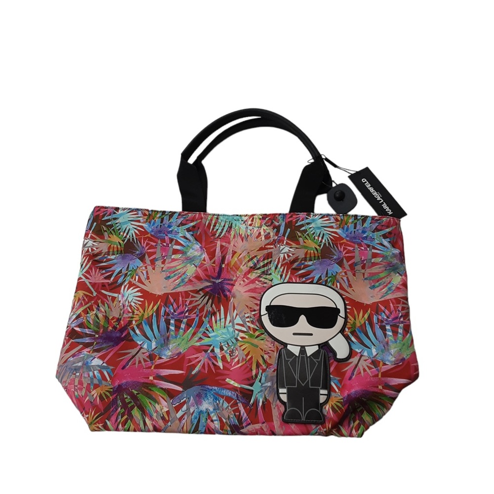 Karl Lagerfeld Amour Tote In Tropical print